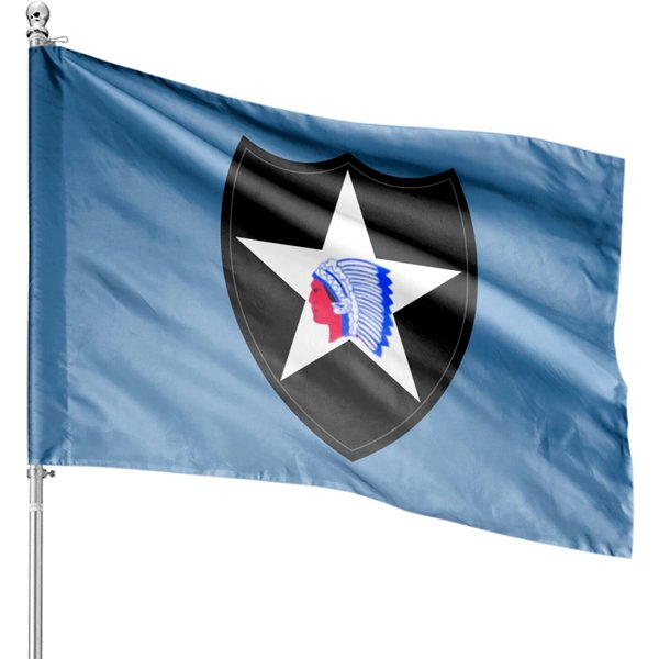 2Nd Infantry Division For Military Supporters House Flags-image