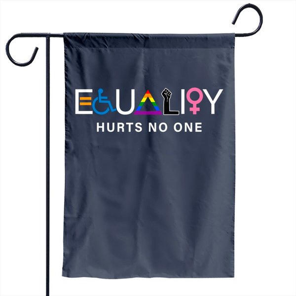 Equality Hurts No One Lgbt Equality Gay Pride Human Rights Garden Flag-image