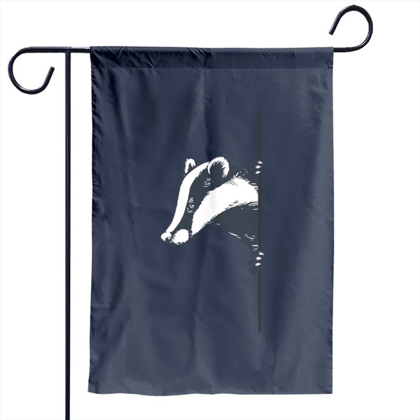 Badger Garden Flag Cute Badger Garden Flag