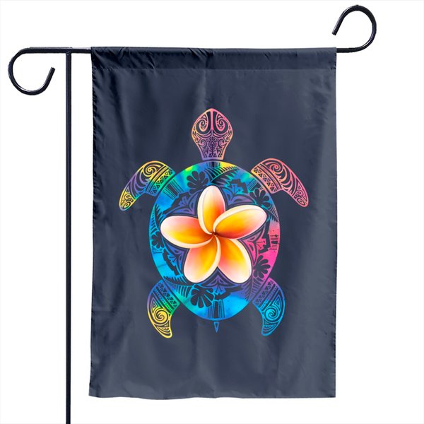 Hawaiian Tie Dye Sea Turtle, Hawaii Garden Flag For Men And Women Garden Flag-image