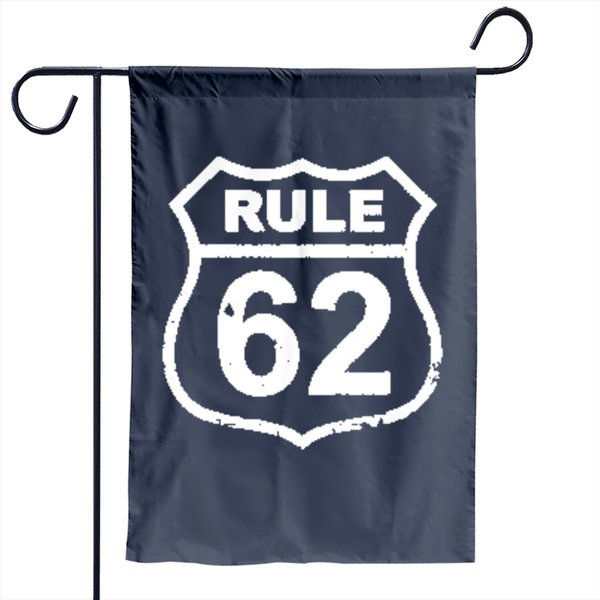 Rule 62 Sober Na Aa Anonymous 12 Step Recovery Gifts Rule 62 Garden Flag-image
