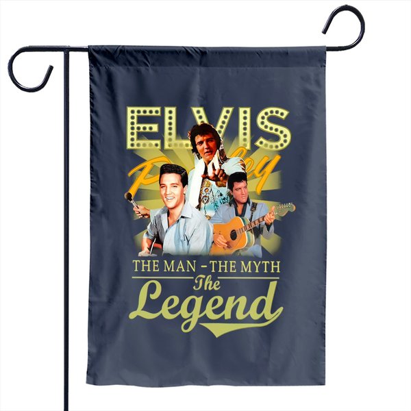 Elvis Presley The Man The Myth The Legend Garden Flag-image