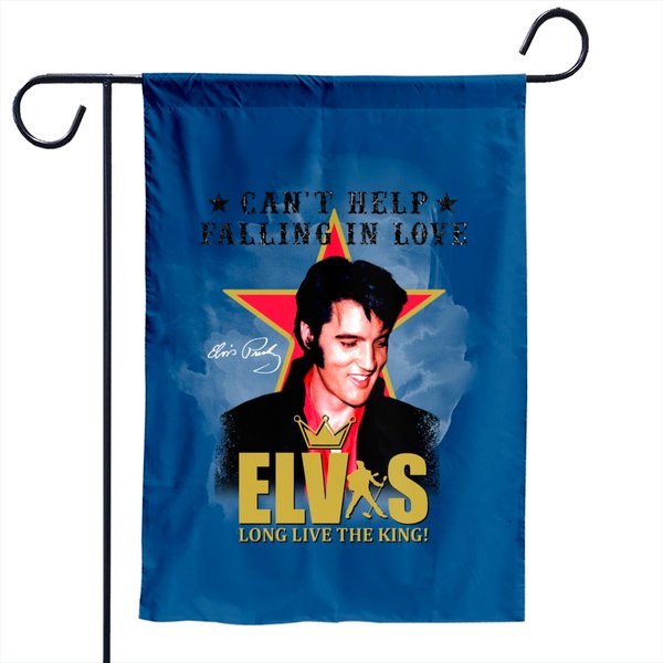 Elvis Presley Can't Help Falling In Love Garden Flag