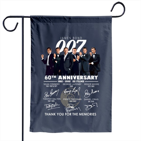 James Bond Anniversary Garden Flag