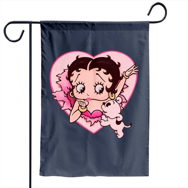 Betty Boop Love Dog Garden Flag-image