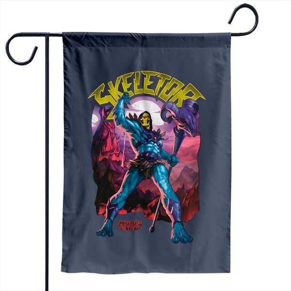 Men's Skeletor Face Garden Flag