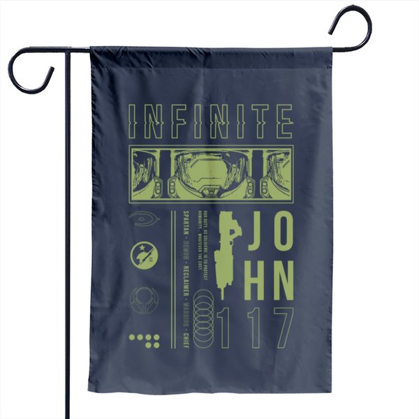 Halo Infinite Chief Aesthetic - Halo - Garden Flag-image