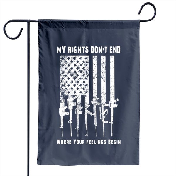 2Nd Amendment Feelings America Usa Patriotic Funny Garden Flag-image