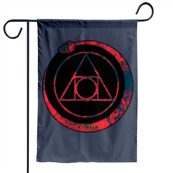 The Ouroboros In Alchemy Garden Flag