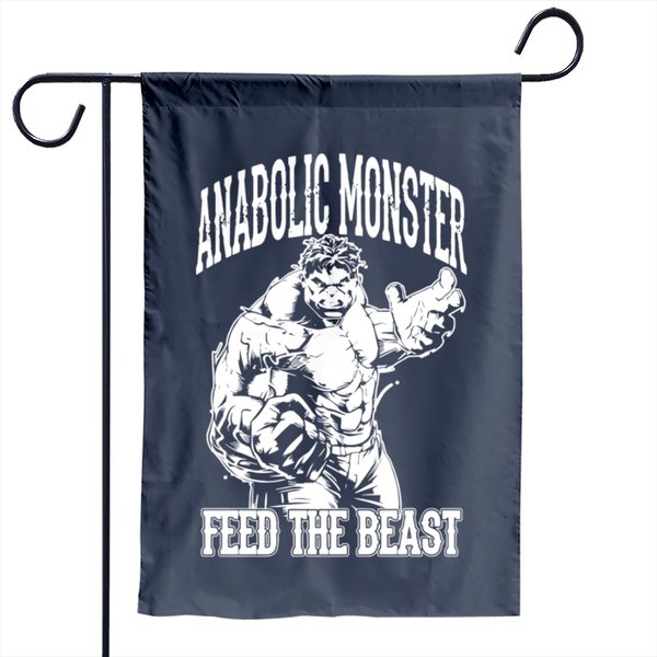 Anabolic Fitness Monster Gym Garden Flag-image