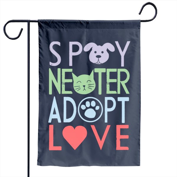Adopt A Pet - Don't Shop Garden Flag-image