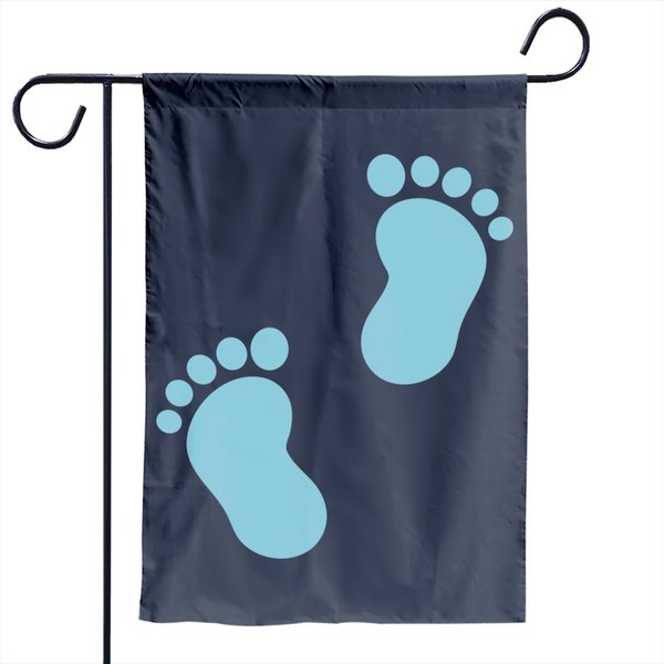 Baby Feet Print Garden Flag