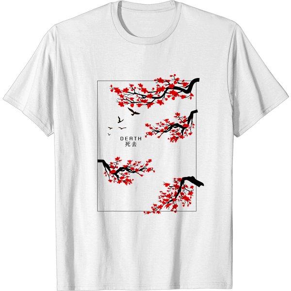 Aesthetic Japan Bonsai Korean Vaporwave Clothes Streetwear T-Shirt-image