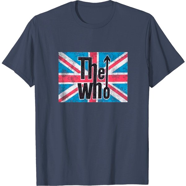 The Who Union Jack Logo Adult T-Shirt-image