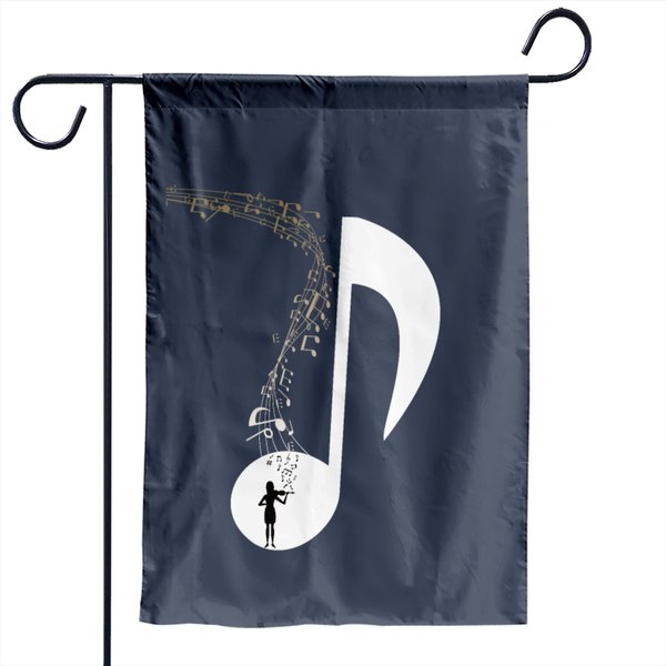Violin Violinist Classic Music Teacher Gift Garden Flag-image