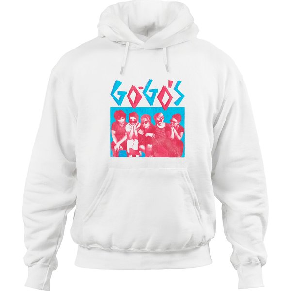 The Go Go's 80S Band Group Image Adult Short Sleeve Hoodies Graphic Tee-image