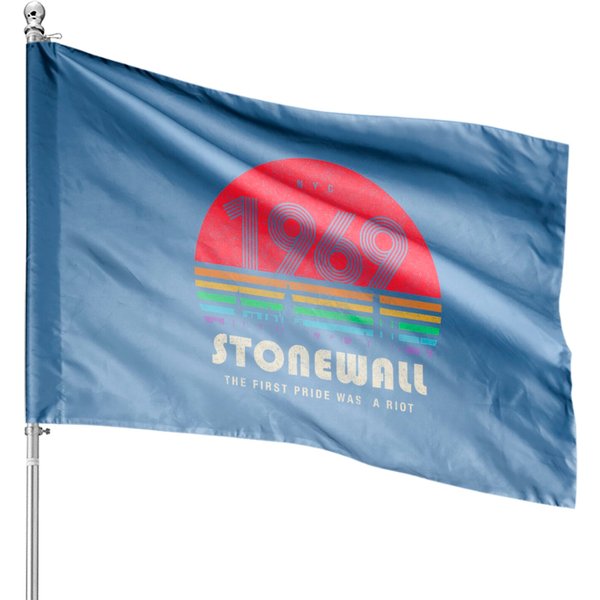 Pride 50Th Anniversary Stonewall 1969 Was A Riot Lgbtq House Flag-image