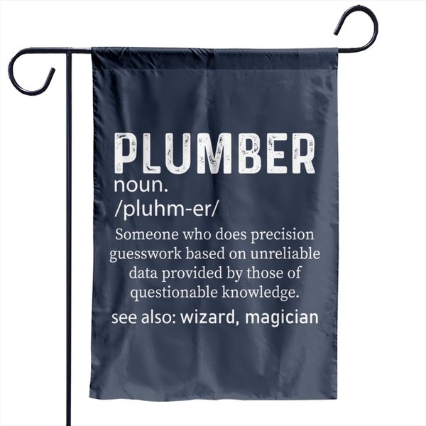 Plumber Noun Dictionary Description Garden Flag-image