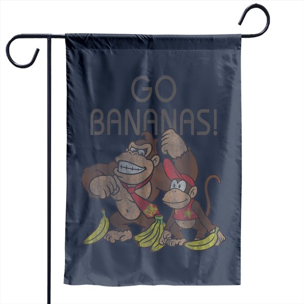 Nintendo Donkey Kong Go Bananas Garden Flag-image