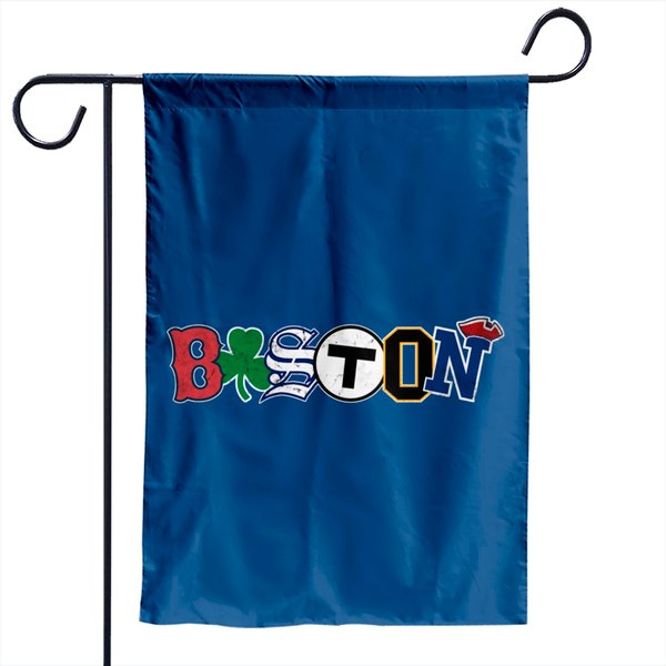 Vintage Boston Sports Fan City Pride Garden Flag
