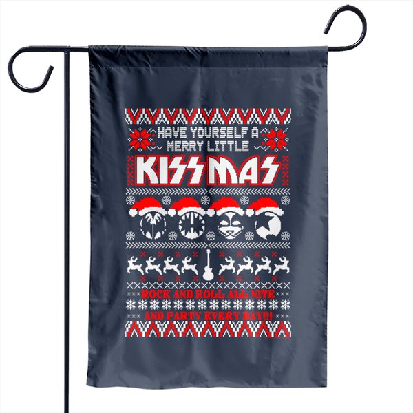 Merry Kissmas Garden Flag-image