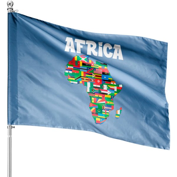 Africa House Flag Proud African Country Flags Continent Love-image