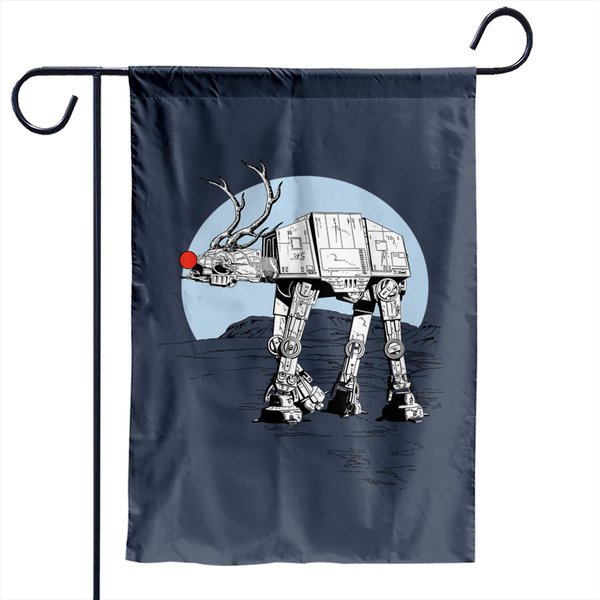 Rudolph Atat Walker Christmas Graphic Garden Flag