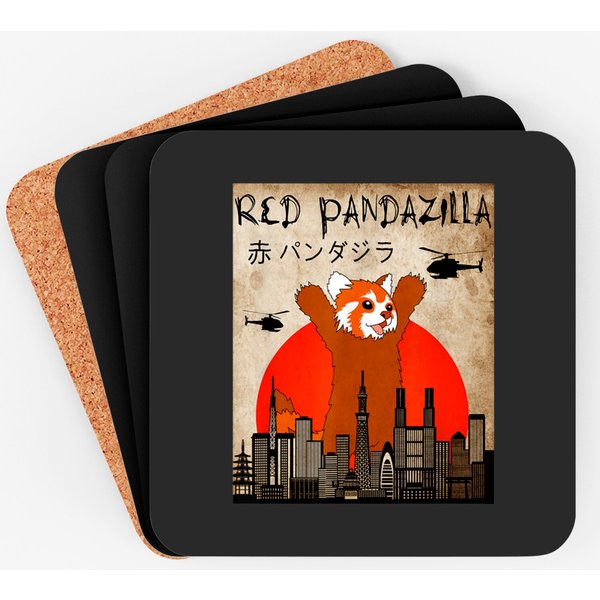 Red Panda Red Pandazilla Coaster-image