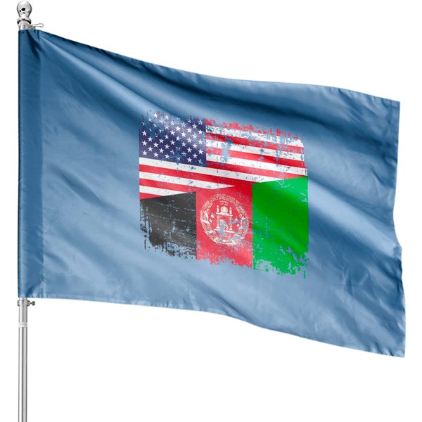 Usa Afghanistan Flag House Flag-image