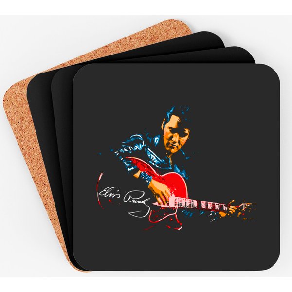 Elvis Presley Guitar Coaster-image