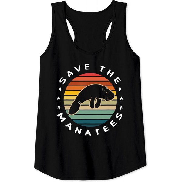 Save The Manatees Dugong Sea Cows Tank Tops-image