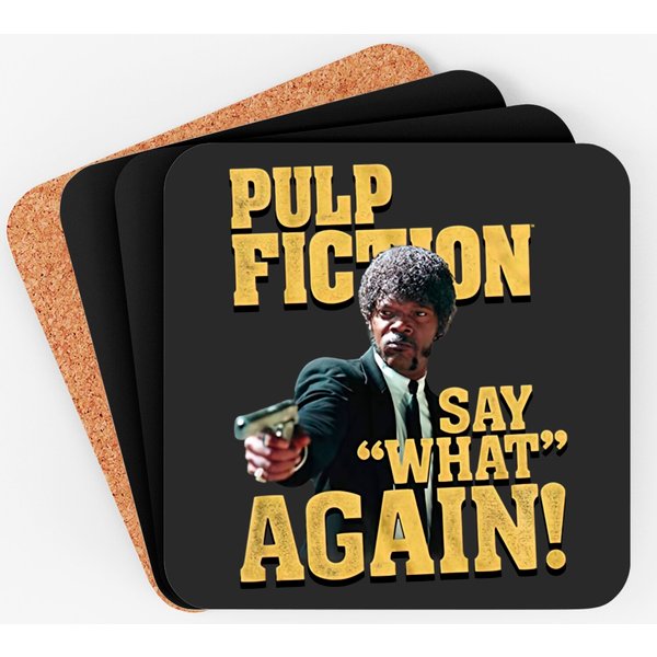 Pulp Fiction 90S Movie Say What Again Coasters-image