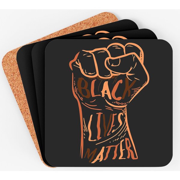 Black Lives Matter Inspiring Fist Coasters-image