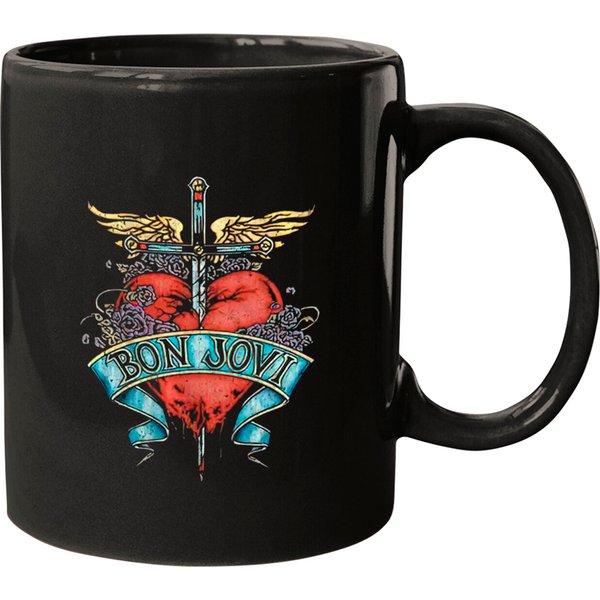 Bon Jovi Heart Mug, Bon Jovi Return To The Road With 2022 Spring Tour Mugs,-image