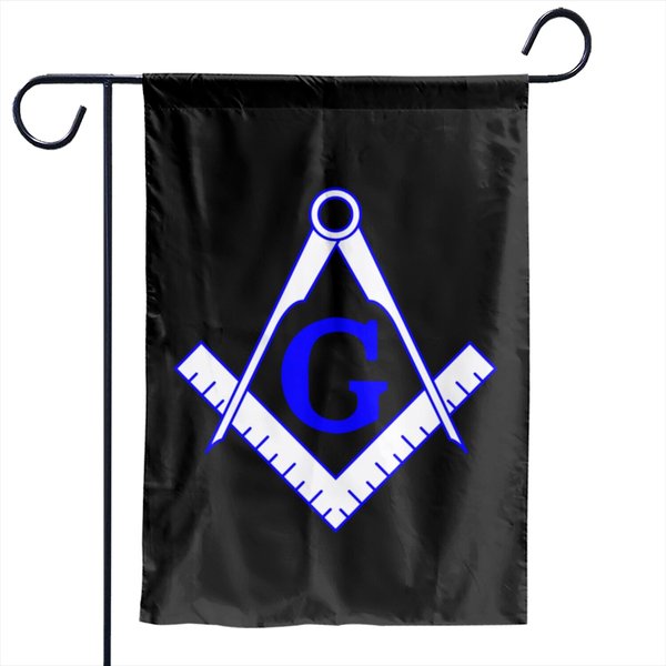 Masonic Symbol Garden Flags-image