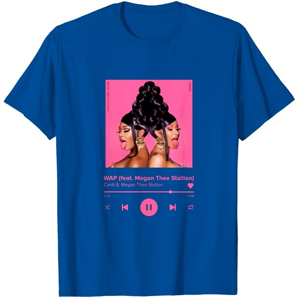 Wap | Cardi B & Megan Thee Stallion | Classic Black T-Shirt-image