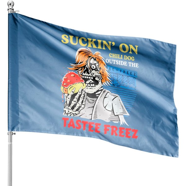 On Chili Dog Outsides The Tastee Freez House Flag-image
