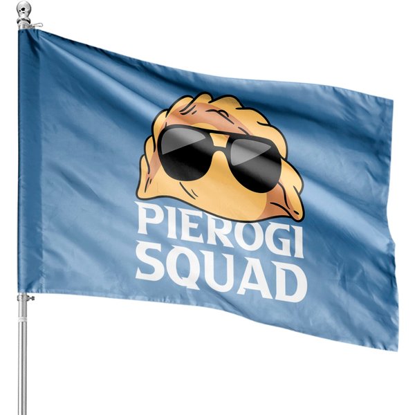 Pierogi Squad Polish Food Poland House Flag-image