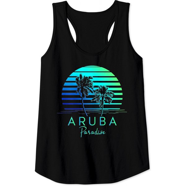 Aruba Beach Tropical Vibes Vacation Souvenir Tank Top-image