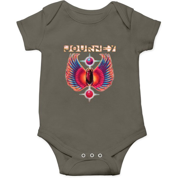 Journey Rock Band Music Group Colored Wings Logo Vintage Toddler Onesie Onesie-image