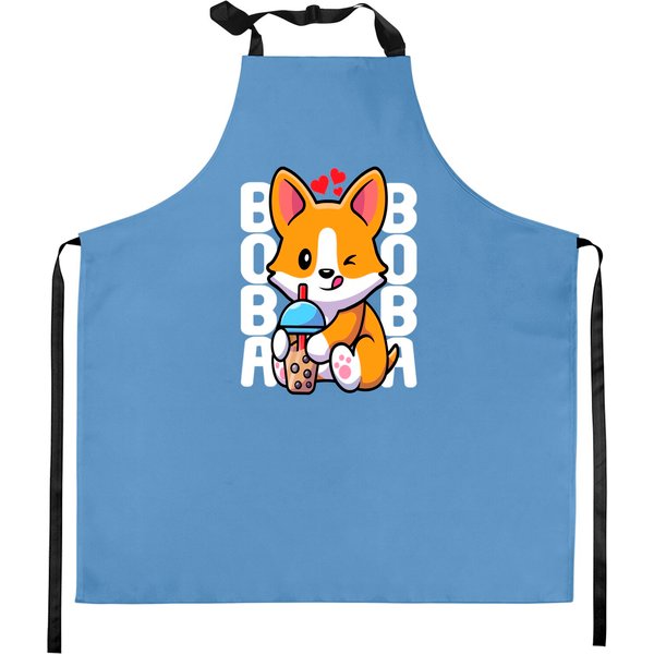 Cute Bubble Tea Kitchen Apron Design-image