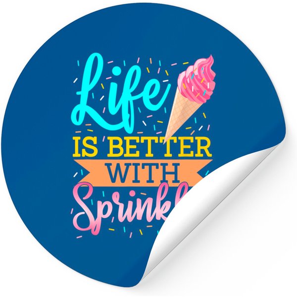 Life Is Better With Sprinkles Confectionery Sweet Decoration Sticker-image