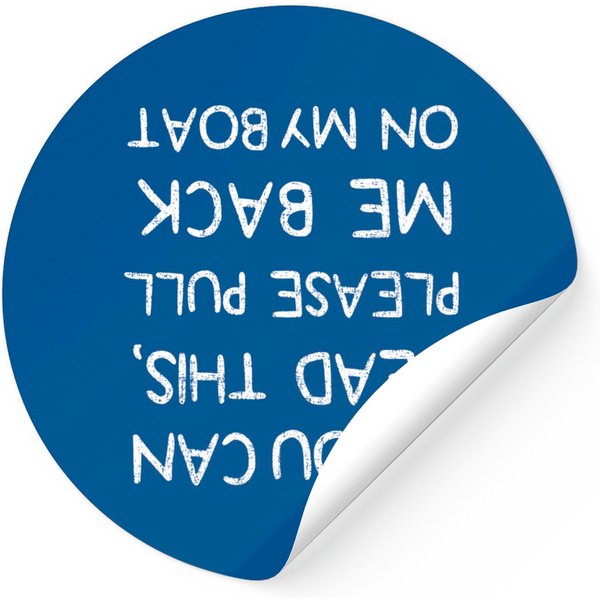 If You Can Read This Pull Me On The Boat Captain Boating Sticker Sticker-image