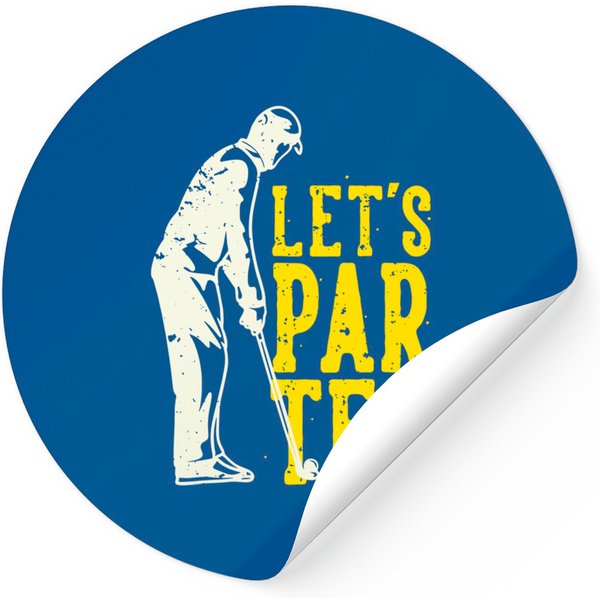 Let's Par Sticker Golf Sticker-image