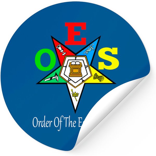 Oes Order Of The Eastern Star Logo Symbol Sticker-image