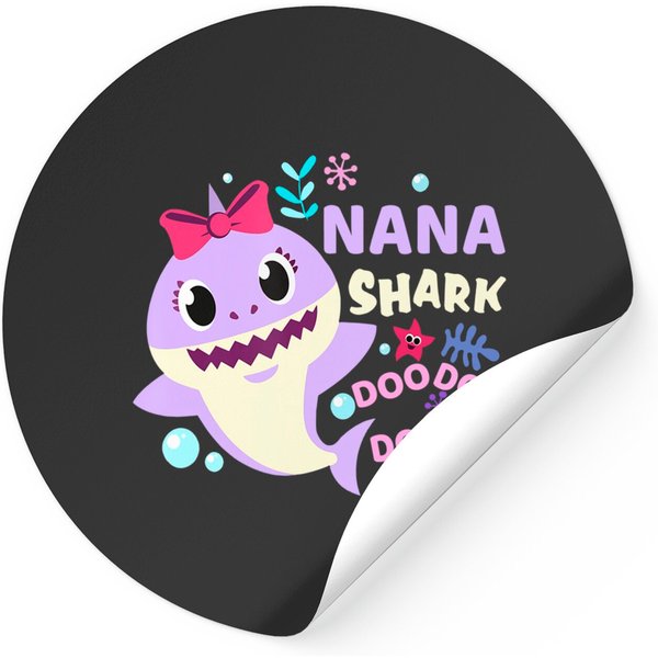 Nana Shark Doo Doo Sticker For Birthday Boy, Girl, Kids Gift Sticker-image