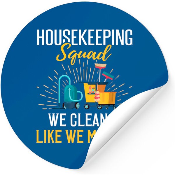 Housekeeping Humor Cleaning Squad Sticker-image