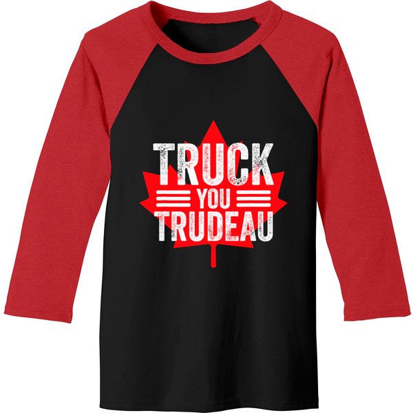 Truck You Trudeau I Support Freedom Convoy 2022 Usa Canada Baseball Tees-image