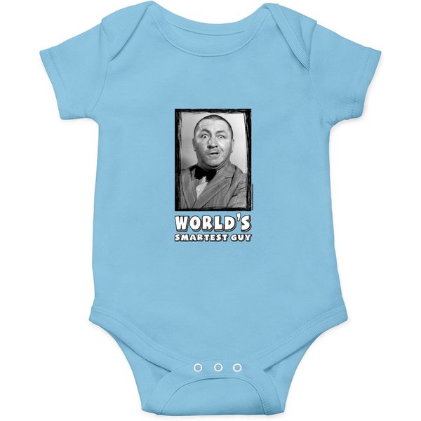 The Three Stooges Curly, World's Smartest Guy Onesie-image