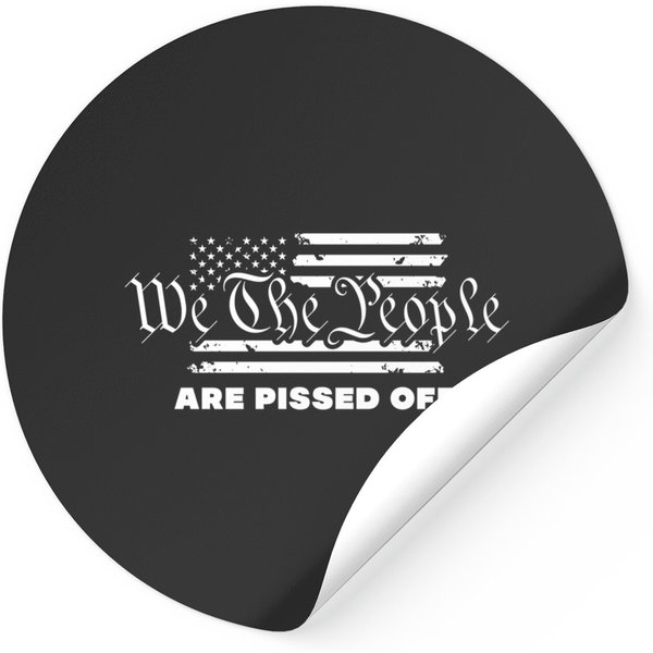 We The People Are Pissed Off Fight For Democracy Flag Sticker-image